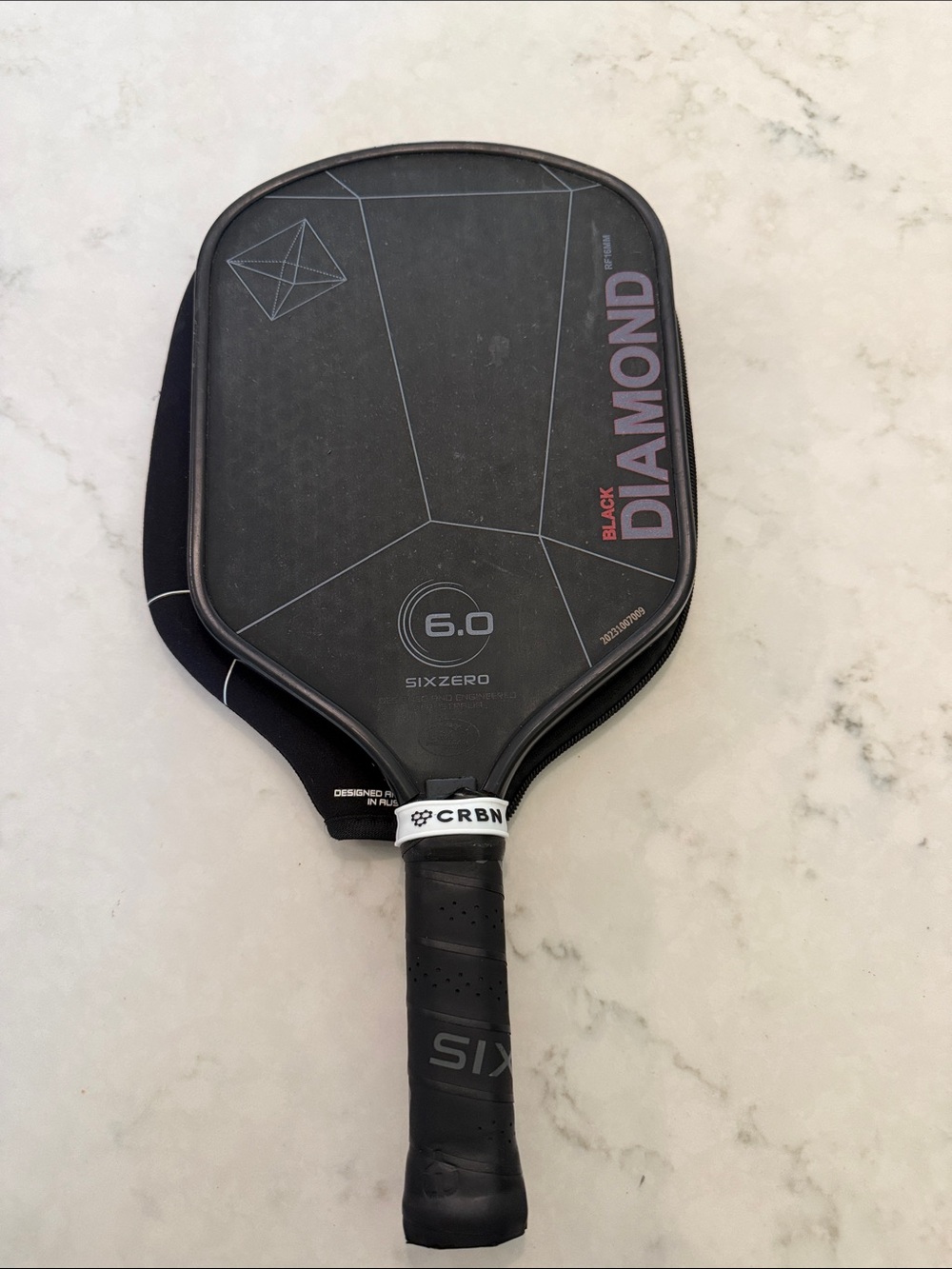 SixZero Black Diamond Pickleball Paddle - 16mm